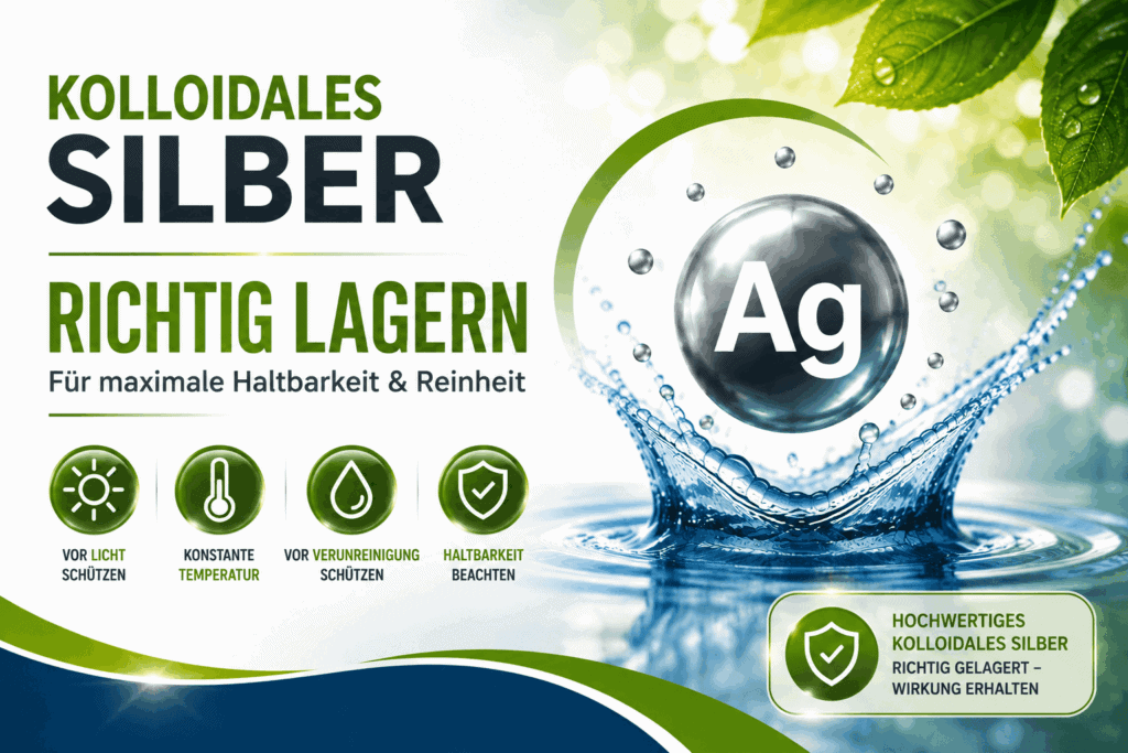 raktische Tipps zur optimalen Lagerung und Haltbarkeit vom Kolloidales Silber