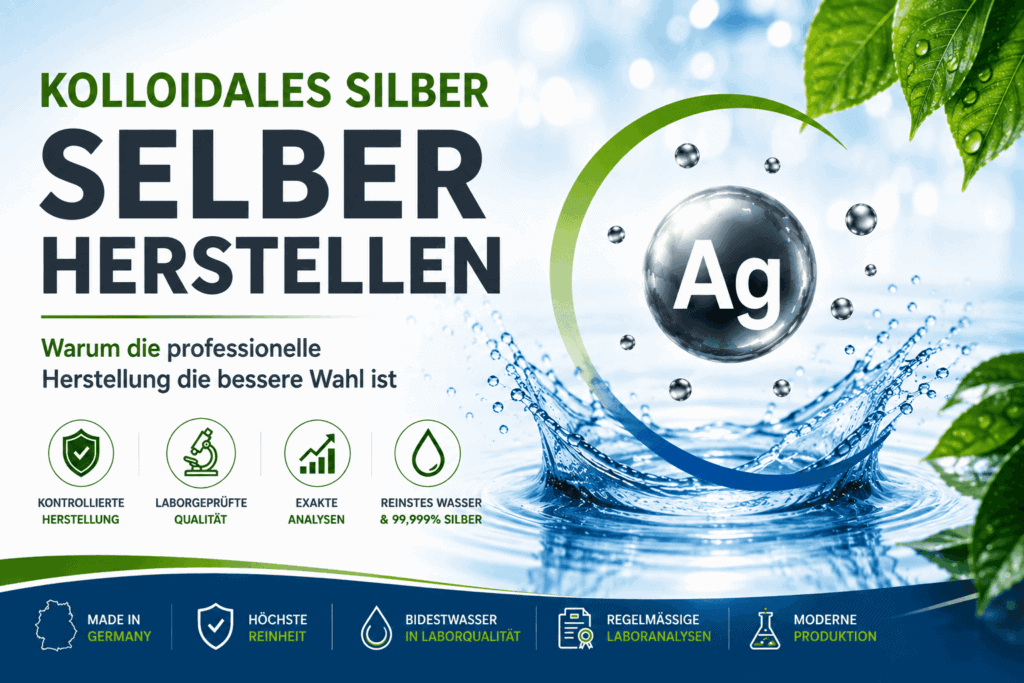 Übersicht und Schritt-für-Schritt-Anleitung zum Selberherstellen von Silverlin Kolloidales Silber