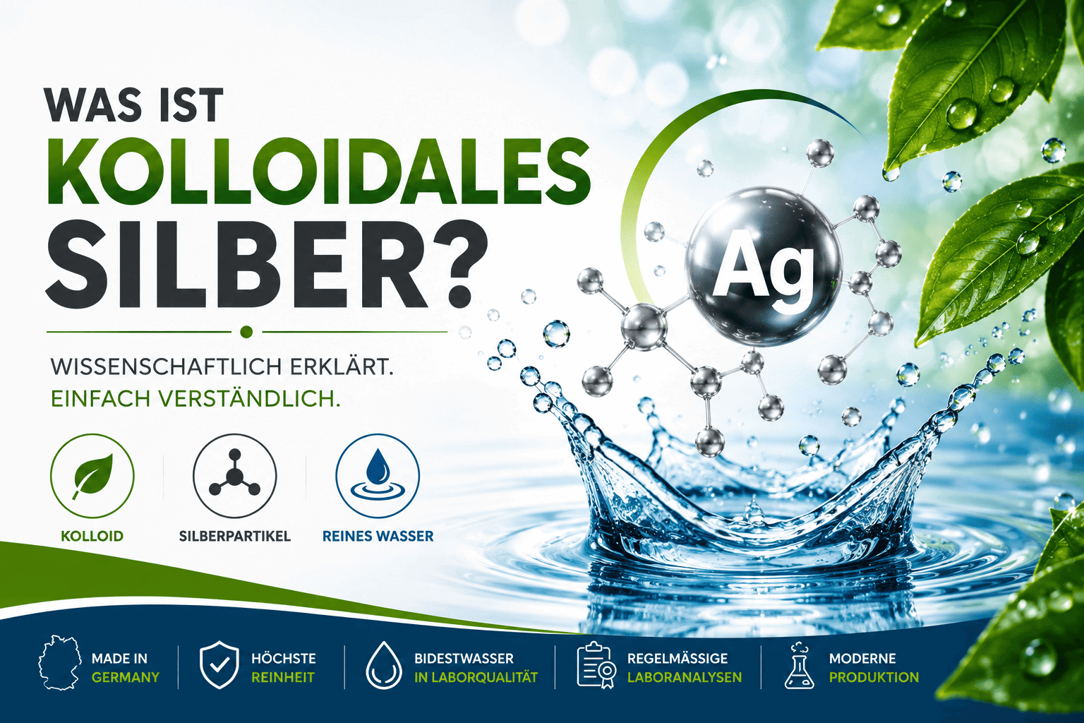 Anschauliche Erklärung und Übersicht: Was ist Silverlin Kolloidales Silber